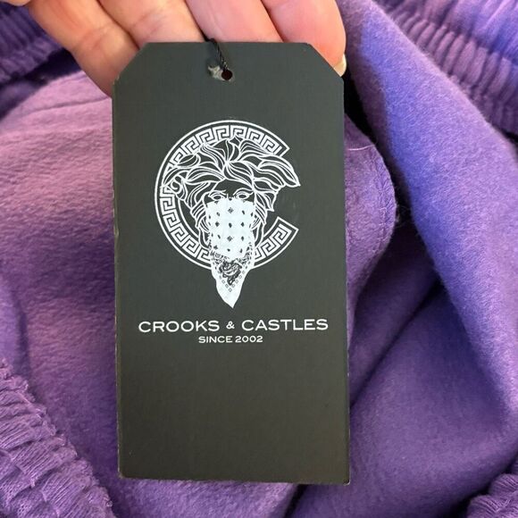 Crooks & Castles LA #Streetwear Purple Sweatpants. NWT. Size Large - Picture 2 of 8